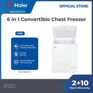 [READY STOCK / 5 Star] Haier 146L 6-in-1 Convertible Chest Freezer / 150h Cooling Retention / Anti-B