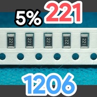 10pcs Chip resistor smd 221 220R 5% size 1206 3216 220ohm 220 ohm