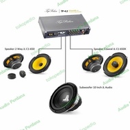 Paket Audio Mobil JL Audio DSP Amp Top Palace 4.2 Instalasi