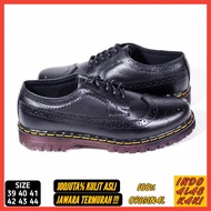IndoAK X EQOATOR KINGDOM BLACK Sepatu Pantopel Pria Kerja Kantor Formal Pantofel Casual Cowok Low Bo