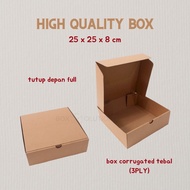 Box box/ hamper box 25 x 25 x 8 cm e-flute (HIGH QUALITY)