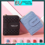 ( READY STOCK ) 1539 WALLET SHORT ZIP PURSE LUXURY KOREA COIN FOLD  PU SLING BAG EU FASHION HOUSE