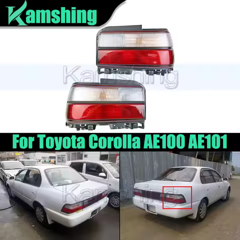 A pair Rear Bumper Taillight For Toyota Corolla AE100 AE101 1991-1992 Taillamp Tail Lamp Rear Brake 