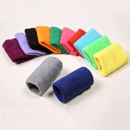 1PCS Colorful Cotton Unisex Sport Sweatband Wristband Wrist Protector Gym Running Sport Safety Wrist