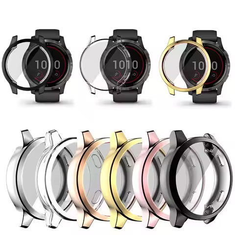 TPU Soft Screen Glass Protector Case Shell Frame For Garmin Vivoactive 4/4S Venu 2/2S 40mm 45mm Bump
