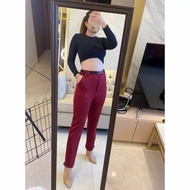 SCUBA PANTS 882 FREE BELT/ STYLE PENCIL PANTS