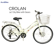 CROLAN City Bike 24” Shimano Gears 7-Speed Bicycle