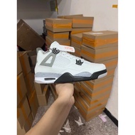 First Layer Special Offer Real Air Cushion AJ4 White Cement Factory Batch Original Shoes Development