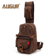 AUGUR Canvas Small Chest Bag Fashion Men's Bag Men's Bag Trendy Shoulder Messenger Bag Guangzhou Bat