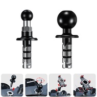 Motorcycle Fork Stem Mount Base with 17mm/25.4mm TPU Ball for Stem Holes 12mm To 25.4mm in Diameter 