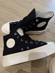 Converse All Star 高筒厚底增高帆布鞋 