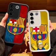 O-73 FC Barcelona Casing for VIVO Y200e V27 V27E Pro Black and White