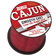 Zebco Cajun Line Smooth Cast Fishing Line, Low Vis Ragin' Red