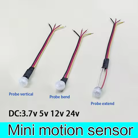 DC 3.7V, 5V, 12V 24V mini smart human body sensor infrared sensor LED corridor ceiling light, cabine