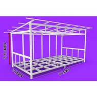 โครงเหล็กบ้านน็อคดาวน์ขนาด3x3/3x4/3x6เมตร