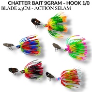 CHATTERBAIT ZAL LURE. CORK CASTING BAIT. WEIGHT 9 GRAMS