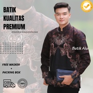 baju koko pria lengan panjang batik koko muslim modern premium 010