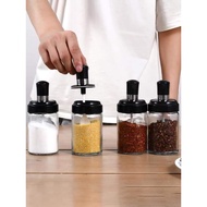 Spice jar, glass spice jar, spice jar with spoon, class 1