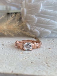 Cincin Moissanite 0.6ct (Perak S925) Moissanite Ring 0.6ct (S925 Silver) 莫桑钻戒指 0.6ct (S925银)