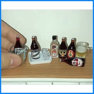 ⏆ ♗ miniature beer gin bilog dollhouse diorama sylvanian figure doll ginebra red horse tanduay smb