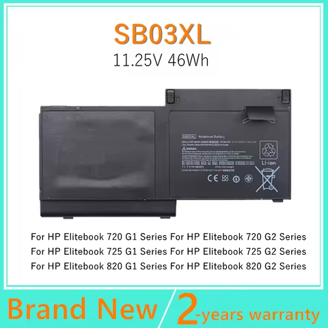 SB03XL Laptop battery For HP Elitebook 720 725 820 G1 G2 SB03 HSTNN-LB4T E7U25AA 716726-421 HSTNN-IB
