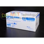 Box Type Non-Stick Plastic Syringe 1CC 3CC 5CC 10CC 20CC 50 CC(Nipro)
