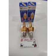 LED candle lamp LED heart bulb 5 watt E14 and E27 white-yellow