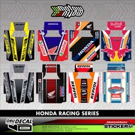 MOTORCYCLE ON BOARD UNIT/ OBU DECAL/ HONDA RACING SERIES