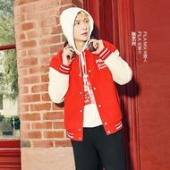 [ CNY Collection ] FILA CORE CNY WHITE LINE ORIGINALE Men's Cotton Suit in Red Chinese New Year