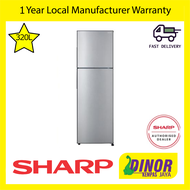 Sharp 320L 2-Door Smile Refrigerator SJ-325MSS Peti Sejuk SJ325MSS