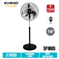 KHIND INDUSTRIAL STAND FAN 18”  (SF1805) KIPAS ANGIN BESI