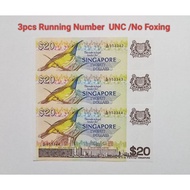 Singapore 20 Dollars Bird Series 1976-1980 Years