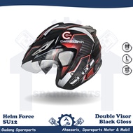 Helm Force Half Face Double Visor SU12
