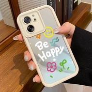 HP Phone Case For Xiaomi 13T 13T Pro Case Good Mood Case Mirror Cesing Acrylic Silicone Softcase Mir