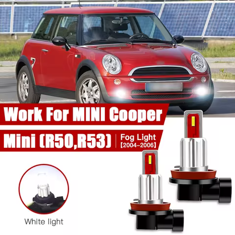 2pcs Led Car Fog Lamp for Mini R50 R53 2004 2005 2006 H11/H8 Front Fog Light Bulb Car Accessories Ca