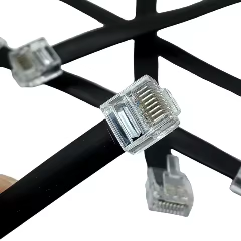 10cm 20cm 30cm 60cm 1m 1.5m Cable 8P8C Flat UTP Ethernet Network Cable RJ45 Patch LAN Cable Black/Gr