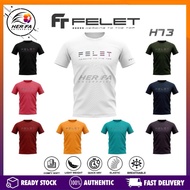 FELET H73 Series Unisex Roundneck Plain Tee Badminton Sport Shirt H-73