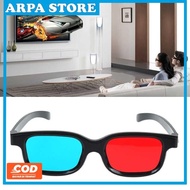 3D Cinema Movie Plastic Frame Glasses - H3