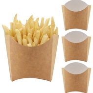 100 Pak 5.5 Oz Tempat Goreng Perancis Kertas Wn Wadah Kentang Goreng Sekali Pakai Cangkir Camilan Ko