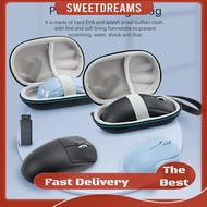 Portable Wireless Mouse Storage Bag Double Zipper Waterproof Mouse Storage Bag with Hand Rope Scratc
