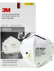3M 9002V (x25ชิ้น) P1 หน้ากากมีวาล์วป้องกันฝุ่นละอองป้องกันหมอกควัน PM2.5 [ชนิดสายคาดศีรษะ] Dust Mis