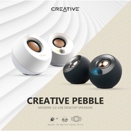 Creative Pebble Modern 2.0 USB Desktop Speakers / BLACK / WHITE