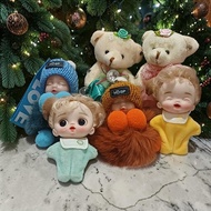 001GC Doll Keychain Bag Charm Bear Little Sleep BabyGirl