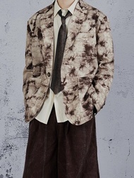 復古中性 寬松休閒廓形西裝外套