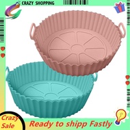 Air Fryer Silicone Liners Silicone Pot Round Air Fryer Basket Accessories, Fits 3QT - 5QT Air Fryer