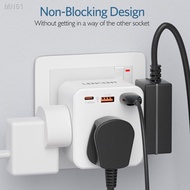 Hot selling▬LENCENT Multi Plug Extension, 3 Way 3 Plugs Socket adapter, 6-in-1 Cube Electrical Exten