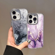 Colorful Marble Print Clear Phone Case For ITEL A60 A60S  A70 A50 Casing Anti Fall Rhinestone Cover