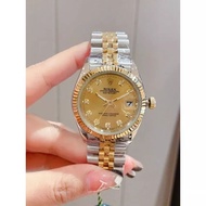 Stock baru【Datejust】 Rolex Jam tangan perempuan original 100% Automatik /Automatic women's Watch 32m