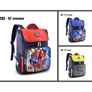 Cartoon School Bag 203-14 Boys Batman Motif Bag, Ultraman, Spiderman Discount