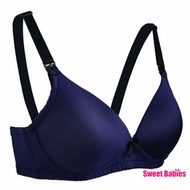 Clearance : Autumnz - MYSTIQUE Moulded Non-Wired Nursing Bra (Navy Blue) - 34D/34E/36E